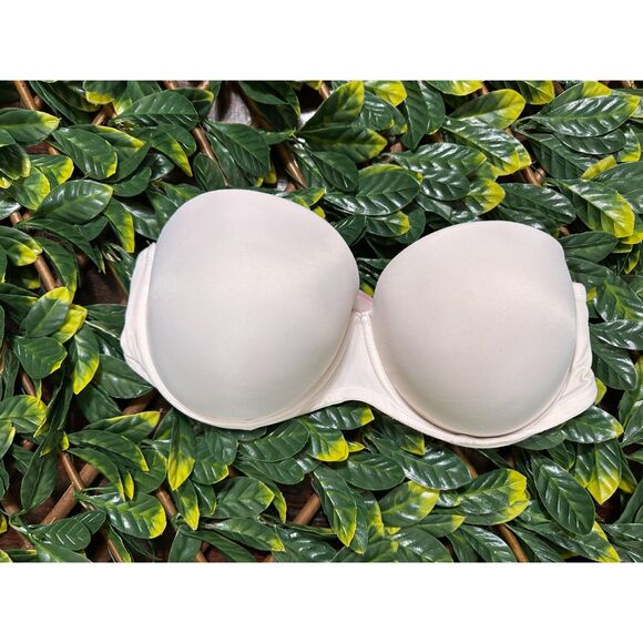 Victoria's Secret PINK White Strapless Bra Size 38DD - Picture 1 of 3